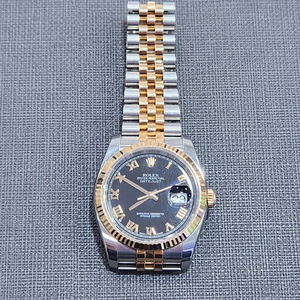 롤렉스 남성용 데이저스트 로즈골드 검판 로만 팝니다 36mm 116231 이미지