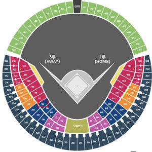 4/25 두산 vs 엘지 3루 블루석 116블럭 5열 2연석 이미지
