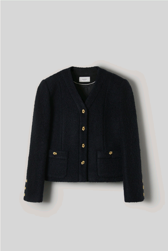 엘보른 트위드 자켓 Lavenue Tweed Jacket (Dark Navy) 36 이미지