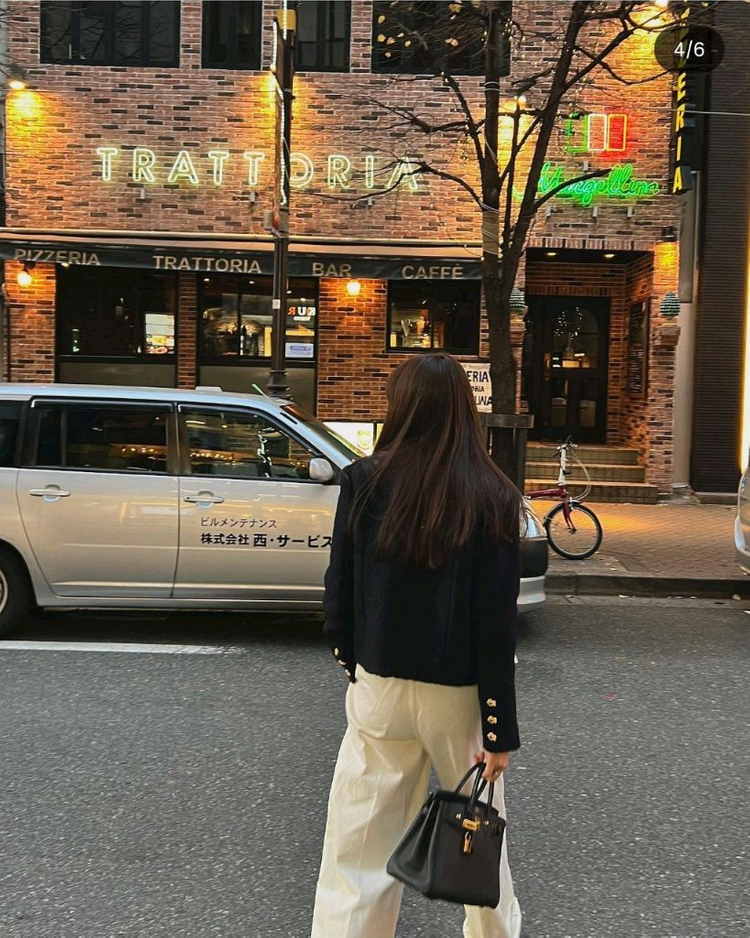 엘보른 트위드 자켓 Lavenue Tweed Jacket (Dark Navy) 36 이미지