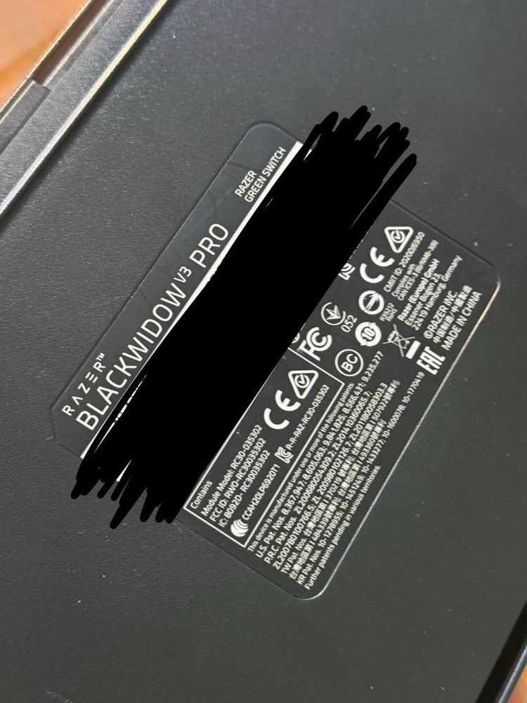 레이저 블랙위도우 v3 pro ( 팜레스트, 박스 미포함 ) 이미지