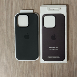 아이폰 16 Pro 정품 실리콘 케이스 / 스톤 그레이 색상 이미지