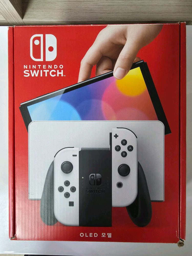닌텐도 스위치 OLED 화이트 독세트+스컬앤코 그립+케이스 풀구성 이미지