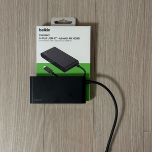 벨킨 5in1 USB C타입 멀티 포트 허브 (AVC021fq) 이미지