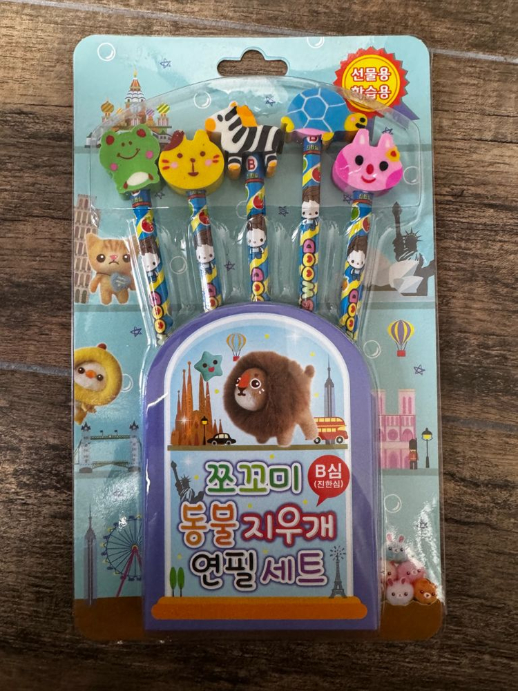 모나미 크레파스 18색 + 연필세트 (일괄) 이미지