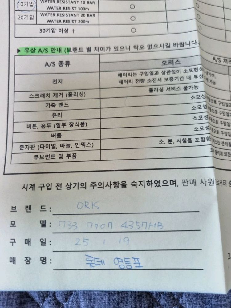 오리스 식스티파이브 그린 이미지