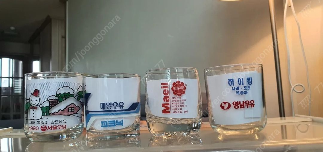 빈티지 유리컵 맥주컵 레트로컵 레트로 소품 옛날컵 옛날 소주잔 판매합니다. 88올림픽 컵 이미지