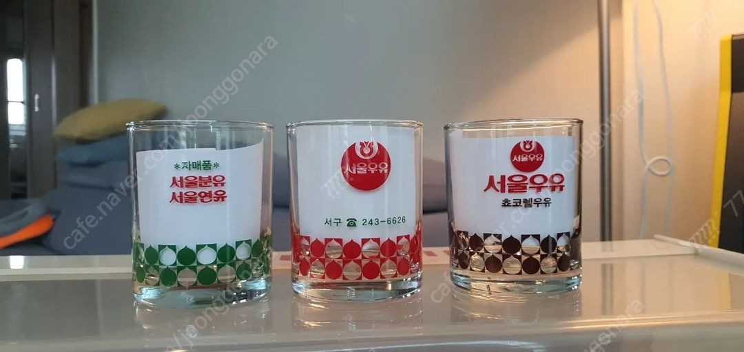 빈티지 유리컵 맥주컵 레트로컵 레트로 소품 옛날컵 옛날 소주잔 판매합니다. 88올림픽 컵 이미지