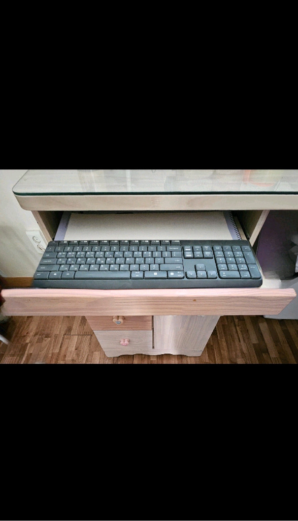 나눔)원목책상책장서랍장세트데코라인학생용사무컴퓨터아동자녀아이유아여아테이블데스크판매가구서울서재공부방스터디처분무료급처 이미지