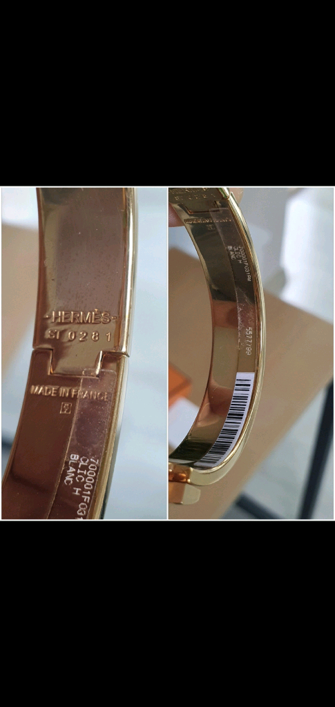 에르메스 클릭아슈pm 골드화이트 팔찌 정품A급(감정O)구찌프라다루이비통디올고야드샤넬셀린느보테가생로랑발렌시아가가방 이미지