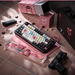 스텔라이브x스웨그키 나나 키보드세트 +하드케이스 팔아요 이미지