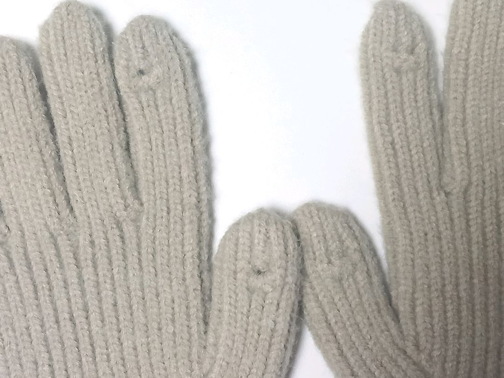 핑거홀 롱장갑 , 방울 퍼 목도리 일괄 3개 이미지