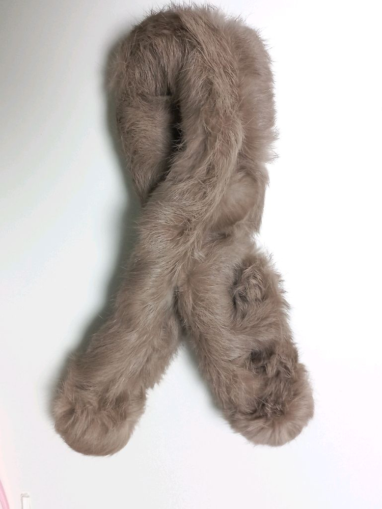 핑거홀 롱장갑 , 방울 퍼 목도리 일괄 3개 이미지