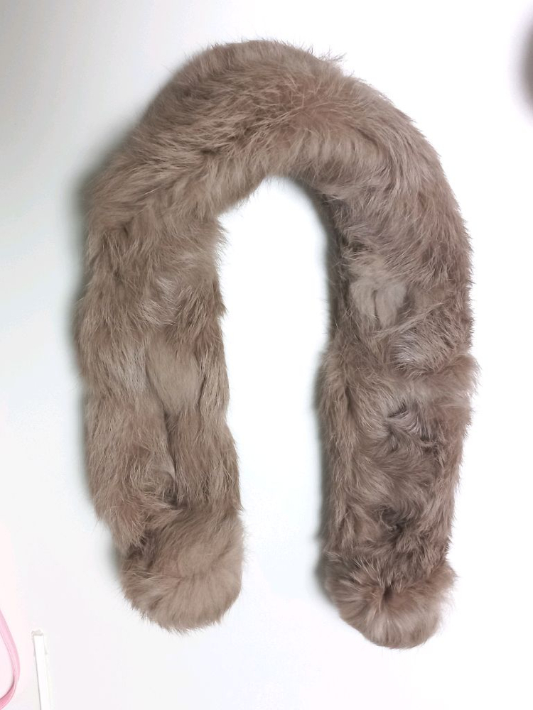 핑거홀 롱장갑 , 방울 퍼 목도리 일괄 3개 이미지