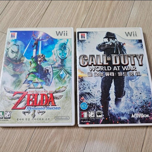닌텐도위 wii 게임타이틀 CD 2종 이미지