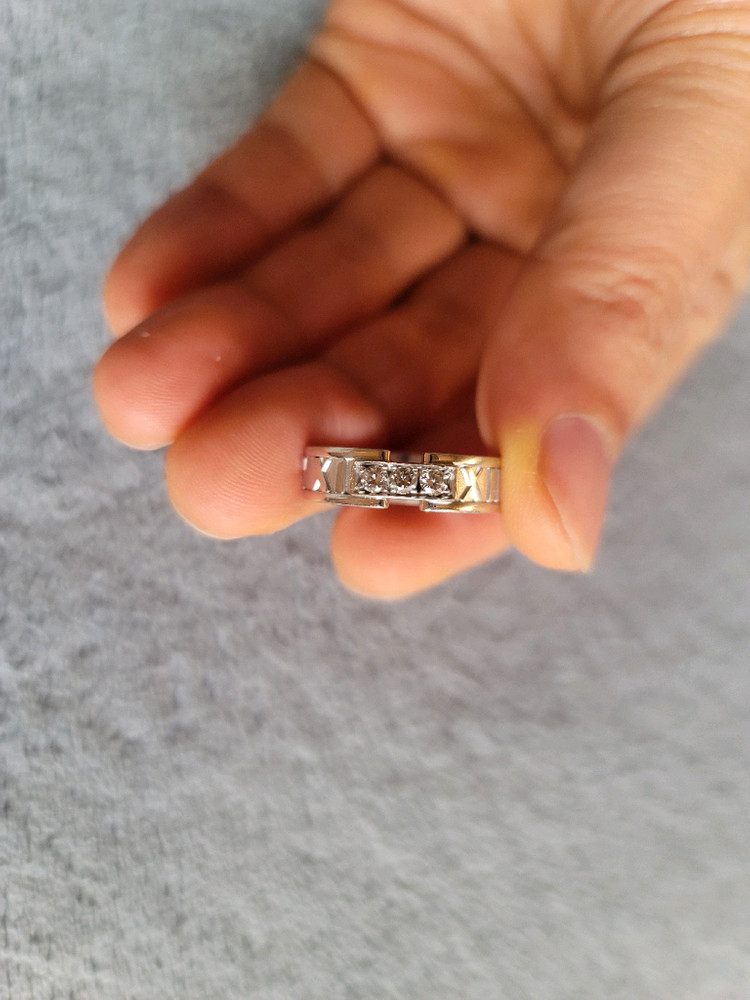 (가격내림)티파니 다이아 화이트골드 반지 이미지