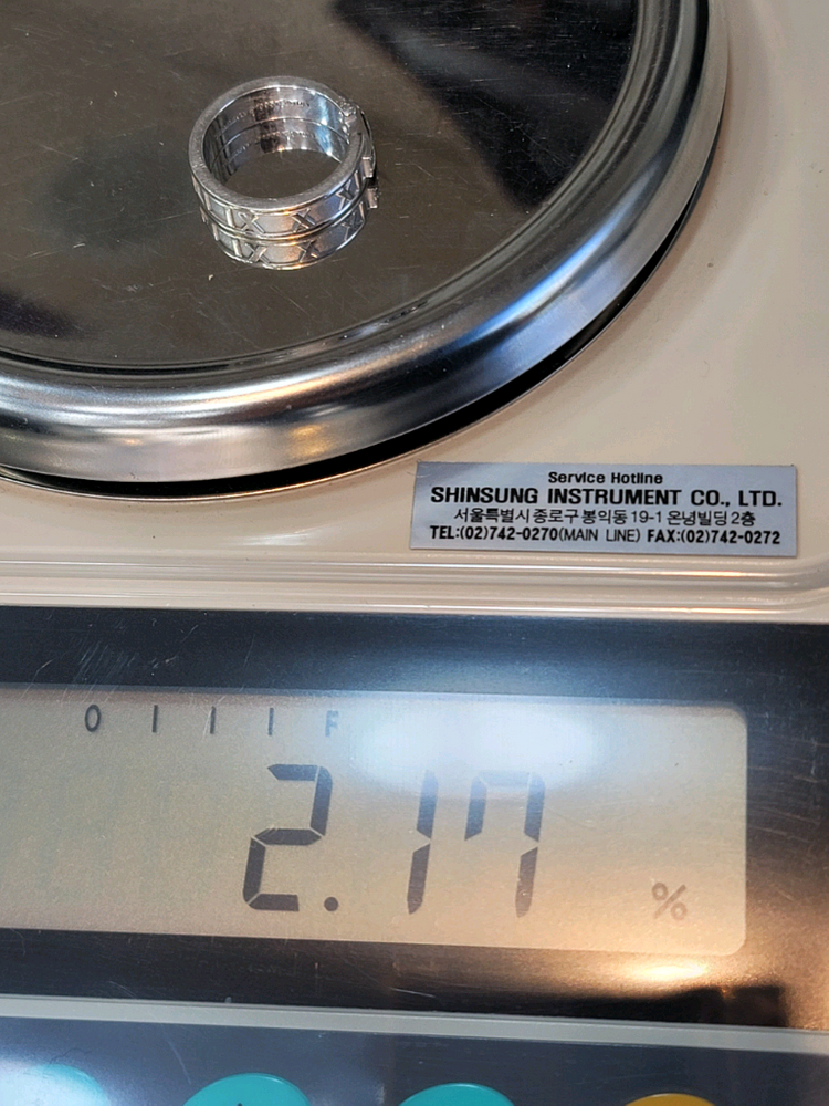 (가격내림)티파니 다이아 화이트골드 반지 이미지