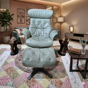 체리쉬 네스트인 천연가죽 1인용 릴렉스 체어(소파쇼파)+오토만 이미지