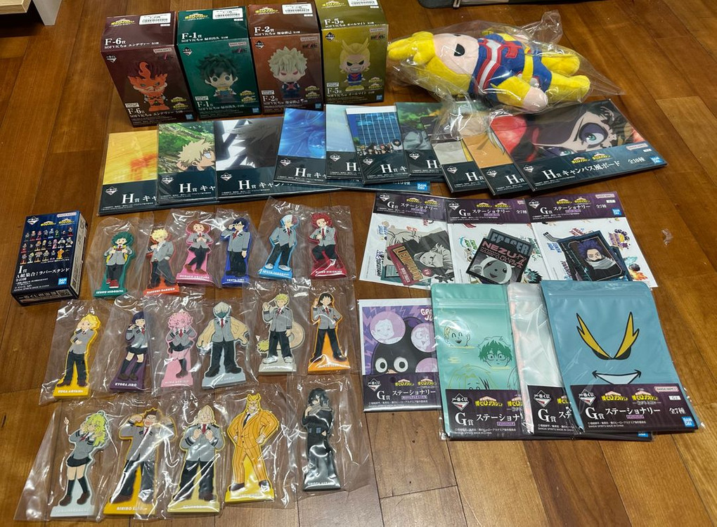 제일복권 히로아카 라스트원 올마이트 미도리야 바쿠고 나히아 다크마이트 러브라바 굿즈 이미지