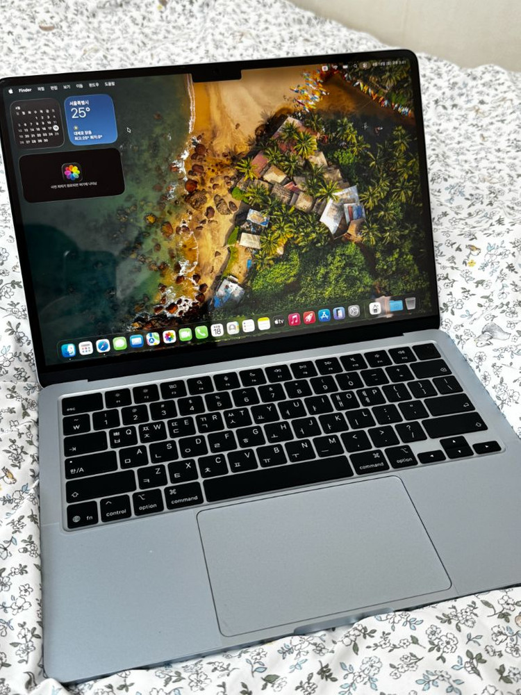맥북에어 M4 13 16GB 512GB 스카이블루 이미지