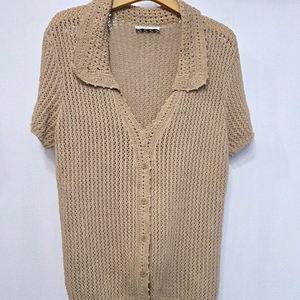 산드로 여성 니트 반팔 레이온 가디건 이미지