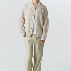 타임옴므 크로쉐 니트 가디건(23SS) 이미지