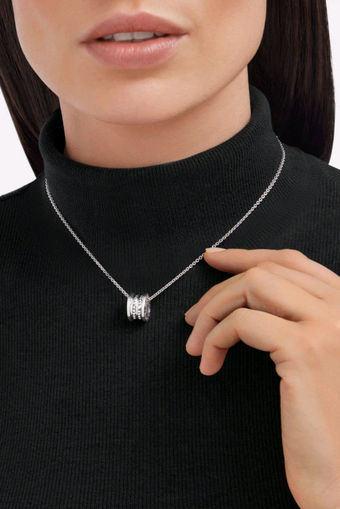 (새상품) 불가리 세이브더칠드런 실버 목걸이 이미지