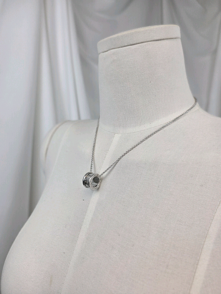 (새상품) 불가리 세이브더칠드런 실버 목걸이 이미지