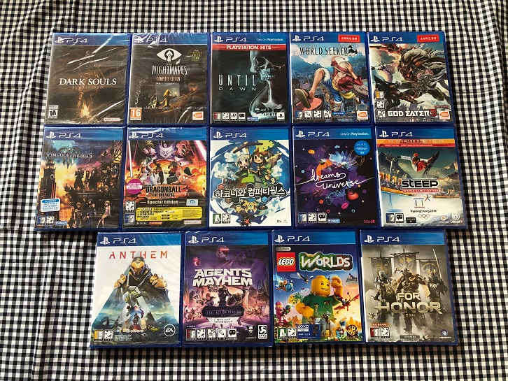 PS4 미개봉 게임 14종 일괄로 14만원에 판매 이미지