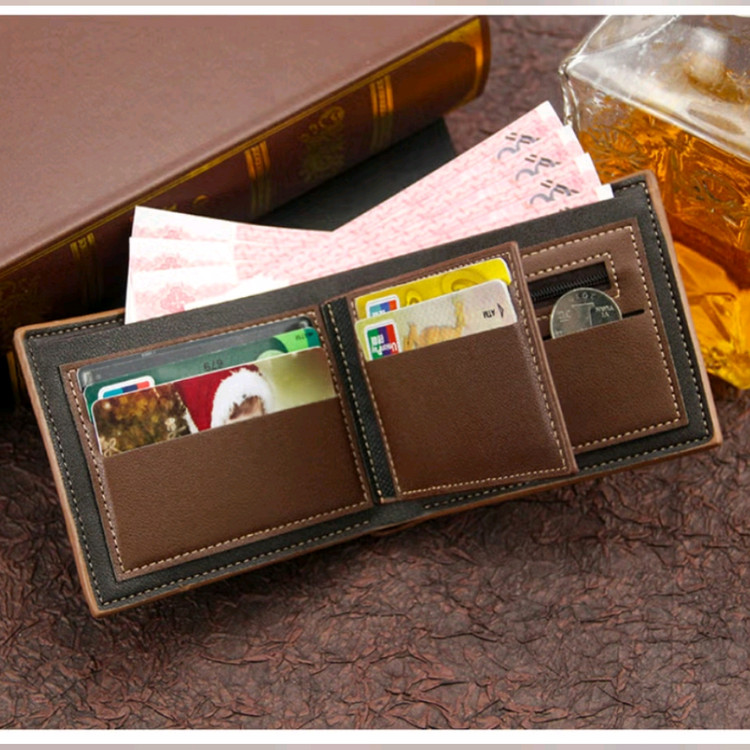 P5 A급 남성 깔끔한 디자인의 가죽 반지갑 판매해요 이미지