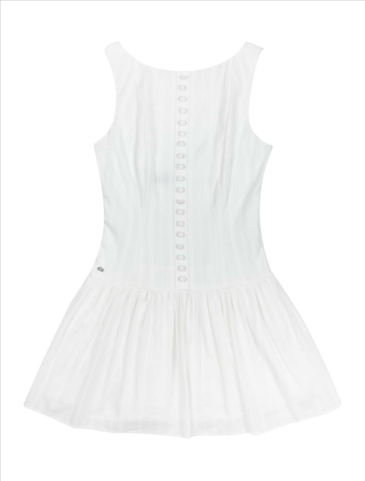 (새상품) 페일제이드 베이직 자카드 펀칭 드레스 원피스 화이트 M 이미지