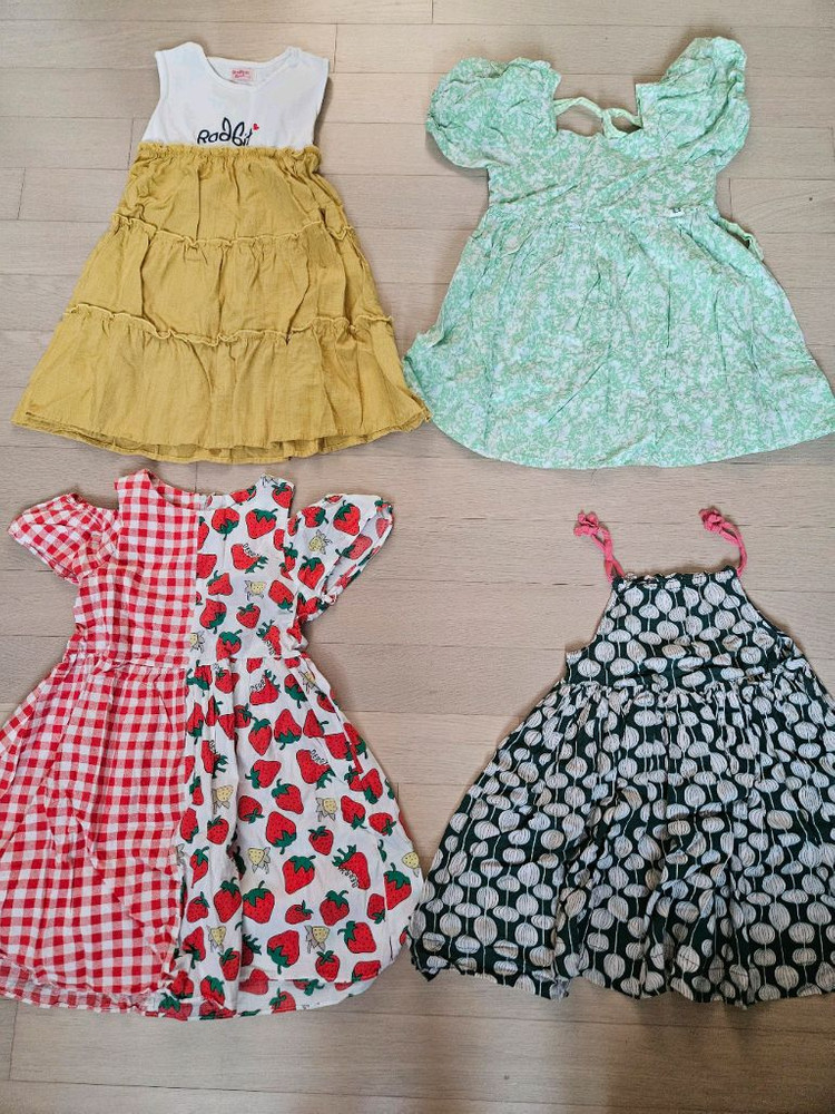 유아옷 여아옷 여아 여름 원피스 100-110 11벌 일괄 이미지