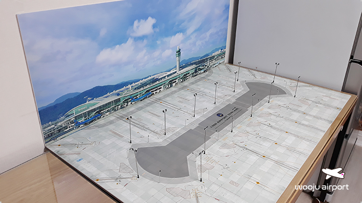 1:400스케일 제미니젯 공항터미널 호환용 공항디오라마 (정면/바닥면) 이미지