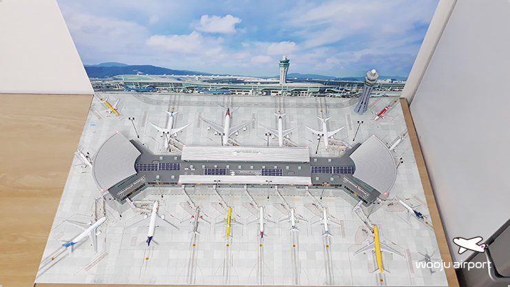 1:400스케일 제미니젯 공항터미널 호환용 공항디오라마 (정면/바닥면) 이미지