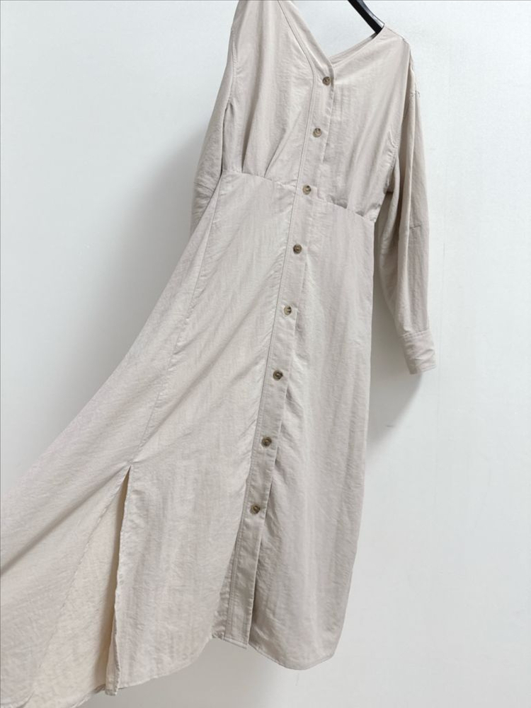 모한 양 브이 바스락 원피스 이미지