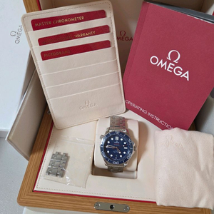오메가 씨마스터 다이버 300M 42mm 스틸 블루 다이얼 2019.10 해외 풀셋 이미지