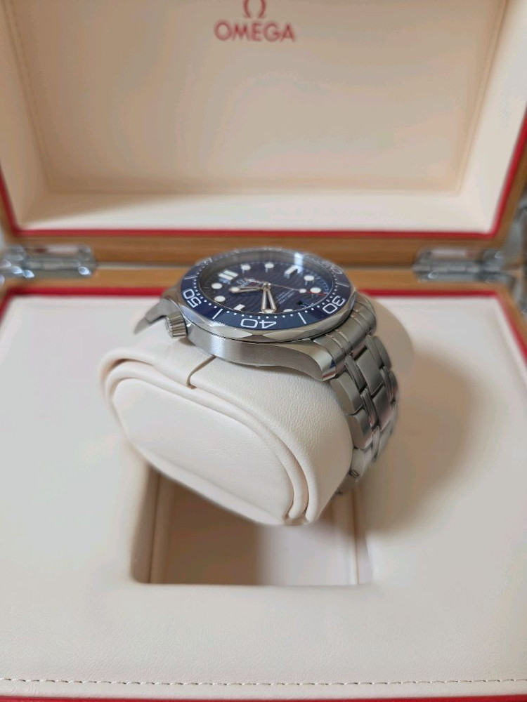 오메가 씨마스터 다이버 300M 42mm 스틸 블루 다이얼 2019.10 해외 풀셋 이미지