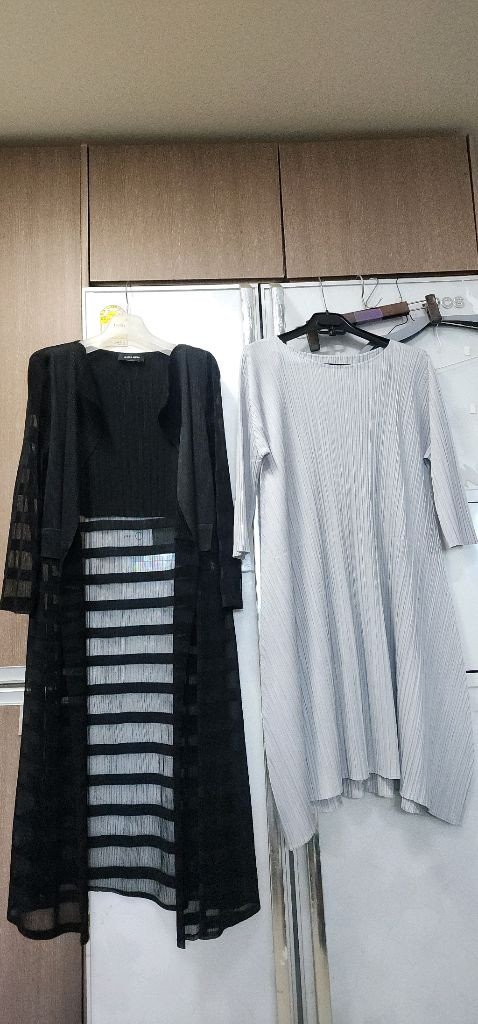 라비타준코 시스루 롱가디건 66~77/ 플리츠 먼슬리 원피스 이미지