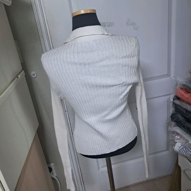 랙앤본 골지 캐시미어+면 가디건 S(21년제품) 이미지