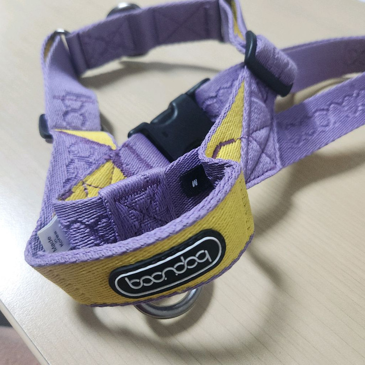 분독 퍼플레몬 강아지 하네스 m 이미지