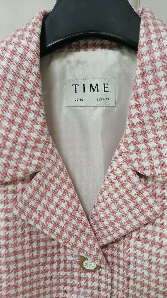 TIME 타임 트위드 반팔 자켓 F(상태최상) 이미지