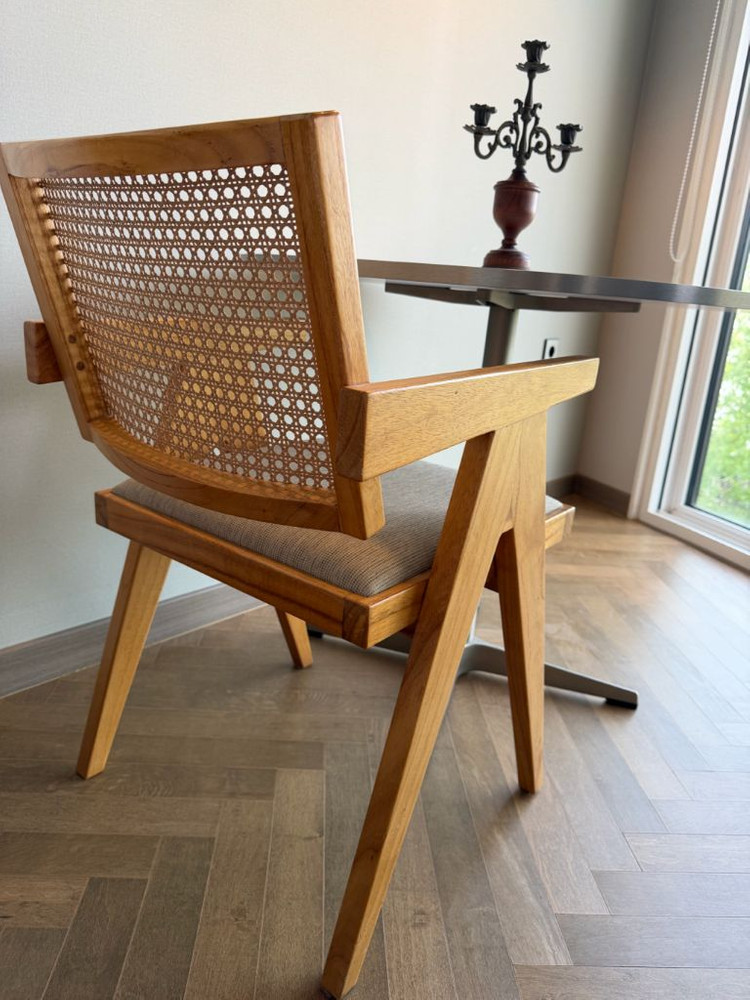 플랜트란스 FENIX 페닉스 원형 라운드 식탁 카페 테이블+라탄 의자 일괄 이미지