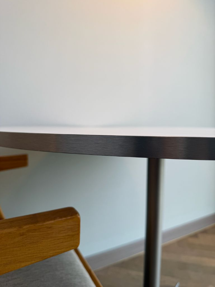 플랜트란스 FENIX 페닉스 원형 라운드 식탁 카페 테이블+라탄 의자 일괄 이미지