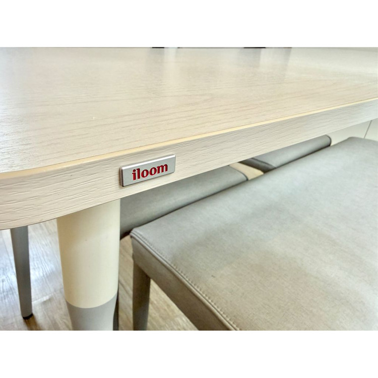 *가격인하*<A급>일룸 1400폭 식탁 + 한샘 위든 의자2 + 벤치의자1 세트 이미지