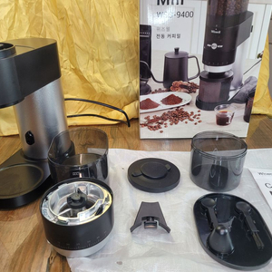 홈카페 위즈웰 전동커피밀 그라인더 WSG-9400 원두 고급형 도징 이미지