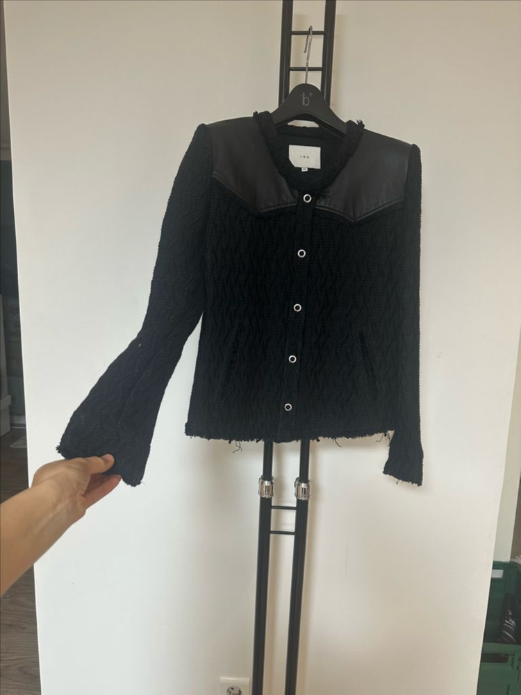 IRO 이로 여성 트위드 리얼양가죽 포인트 자켓 -66사이즈 이미지