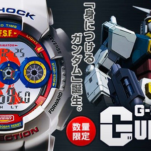 지샥 시계 건담 35주년 기념 한정 G-SHOCK GD-100 미착용 신품+ 건담카페 한정 머그컵 이미지