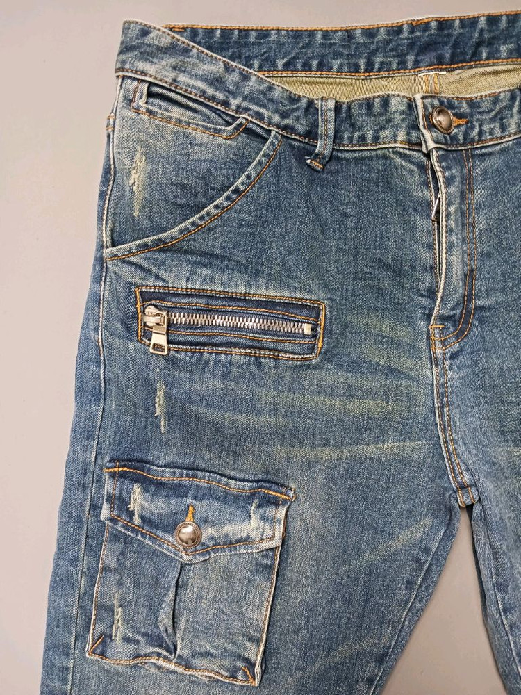 [34] 발망 워싱 포켓 디테일 데님 팬츠 청바지 이미지