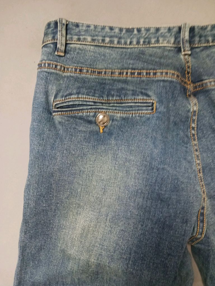 [34] 발망 워싱 포켓 디테일 데님 팬츠 청바지 이미지