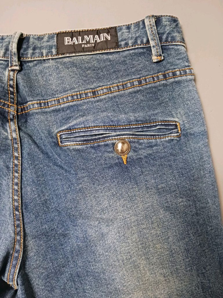 [34] 발망 워싱 포켓 디테일 데님 팬츠 청바지 이미지